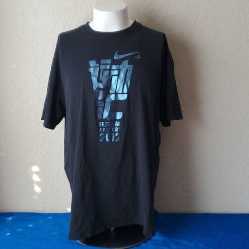 Nike 2012 Festival of Sport T-Shirt Men's 2XL Black Dri-Fit Graphic Tee XXL